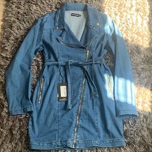 Denim motorcycle dress